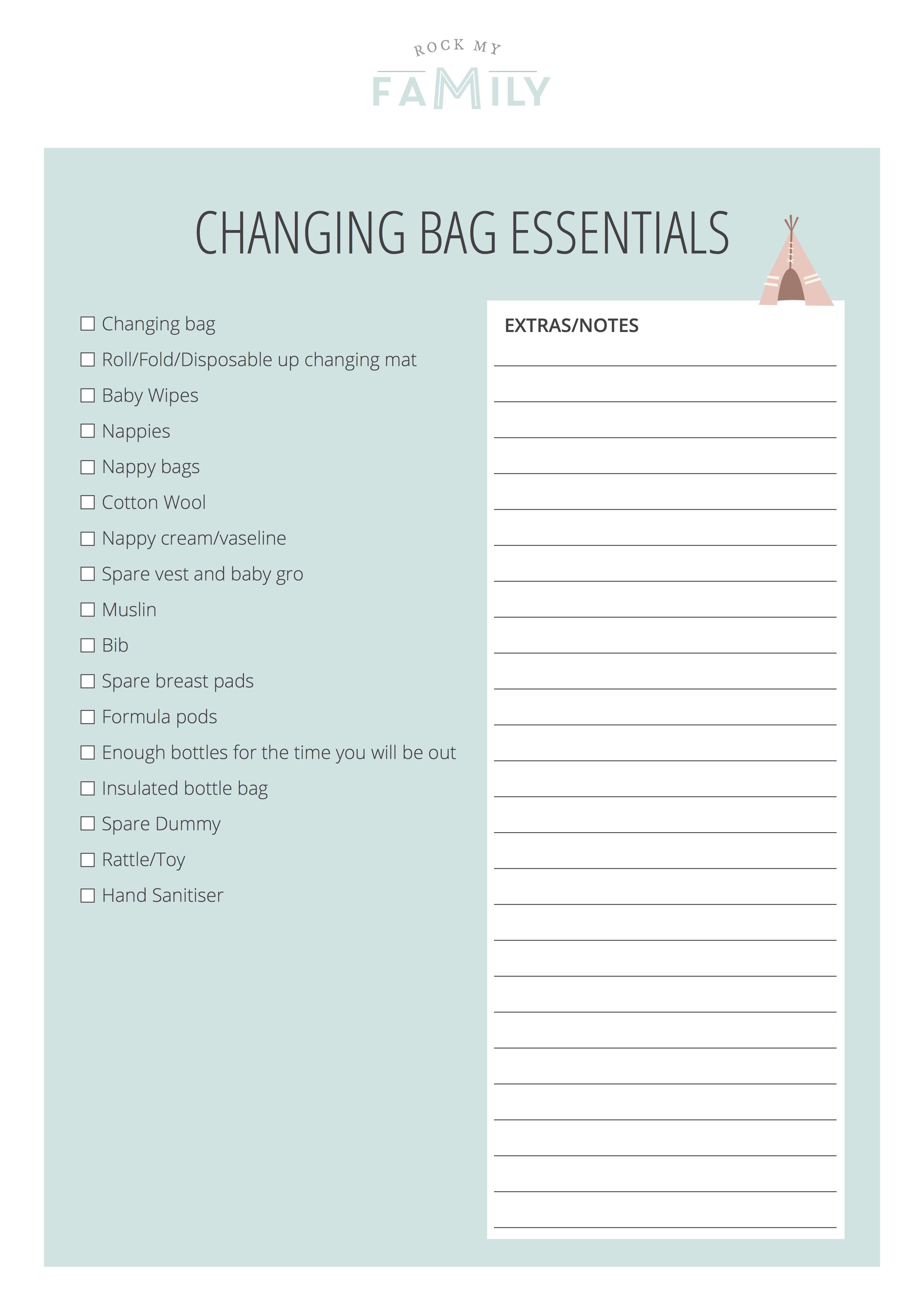 Changing Bag Essentials - Rock My Family blog | UK baby ...