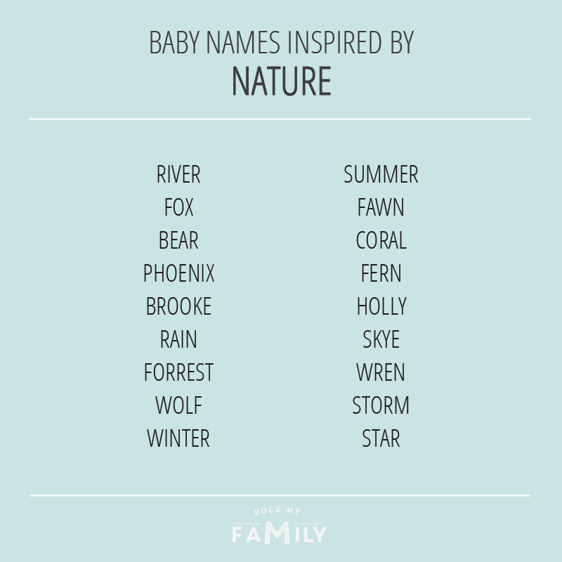 Nature Inspired Baby Names
