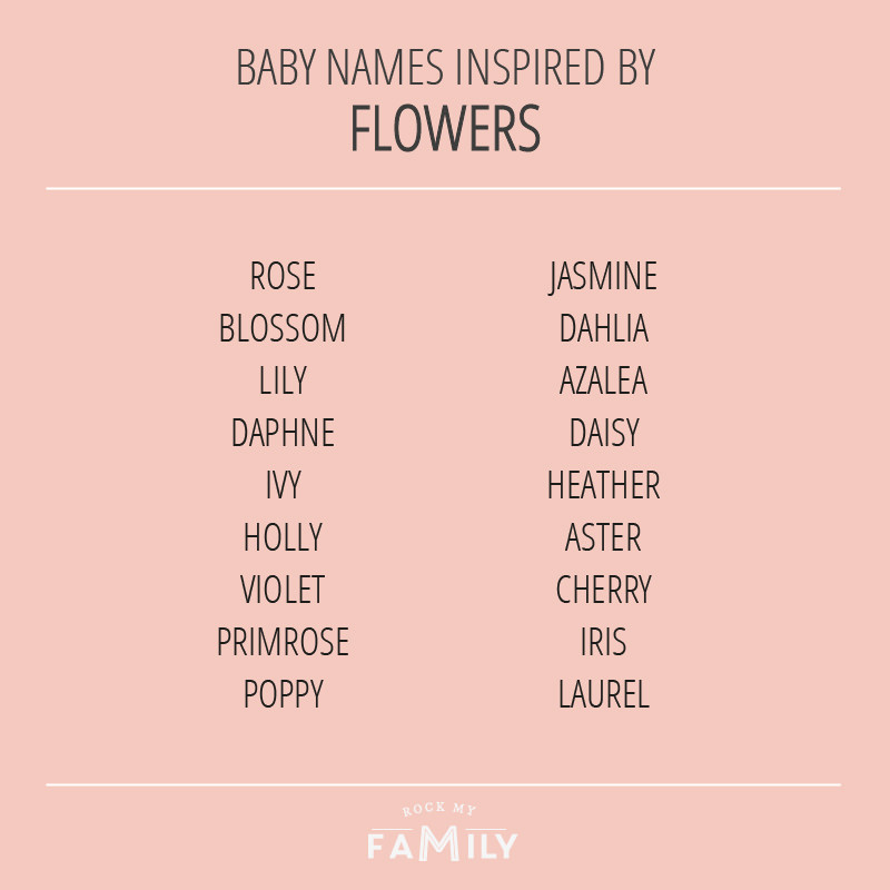 Flower Inspired Baby Names