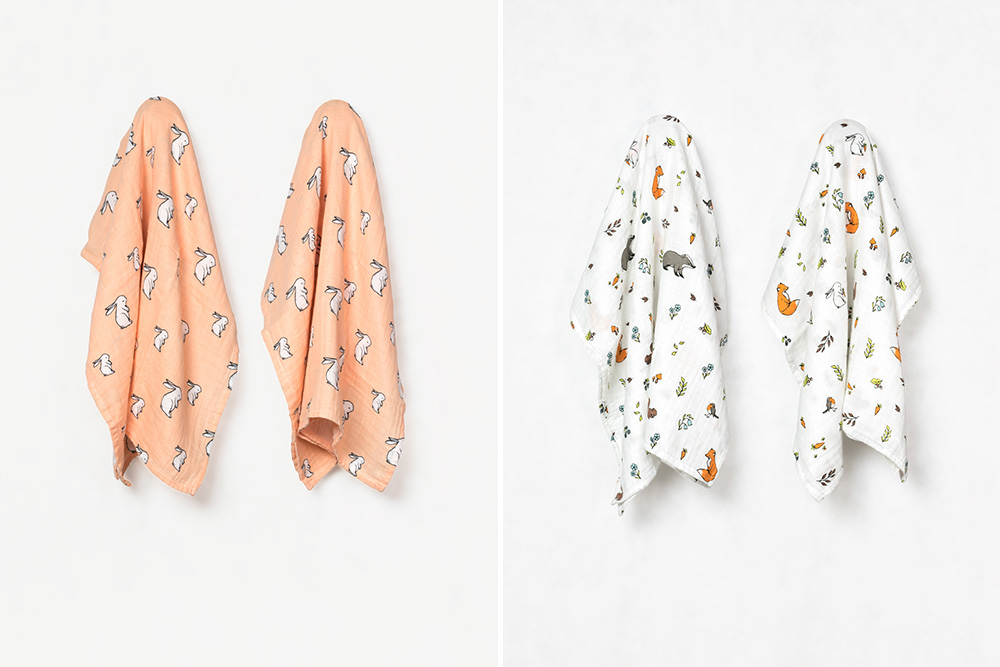 Patterned Muslins For Babies